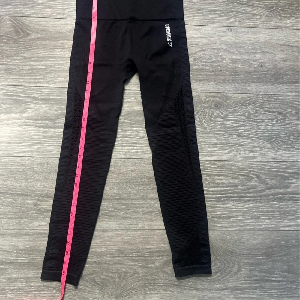 Gymshark Black Énergie Yoga Run Pilates Active Workout Exercise Leggings Size XS - Picture 6 of 7